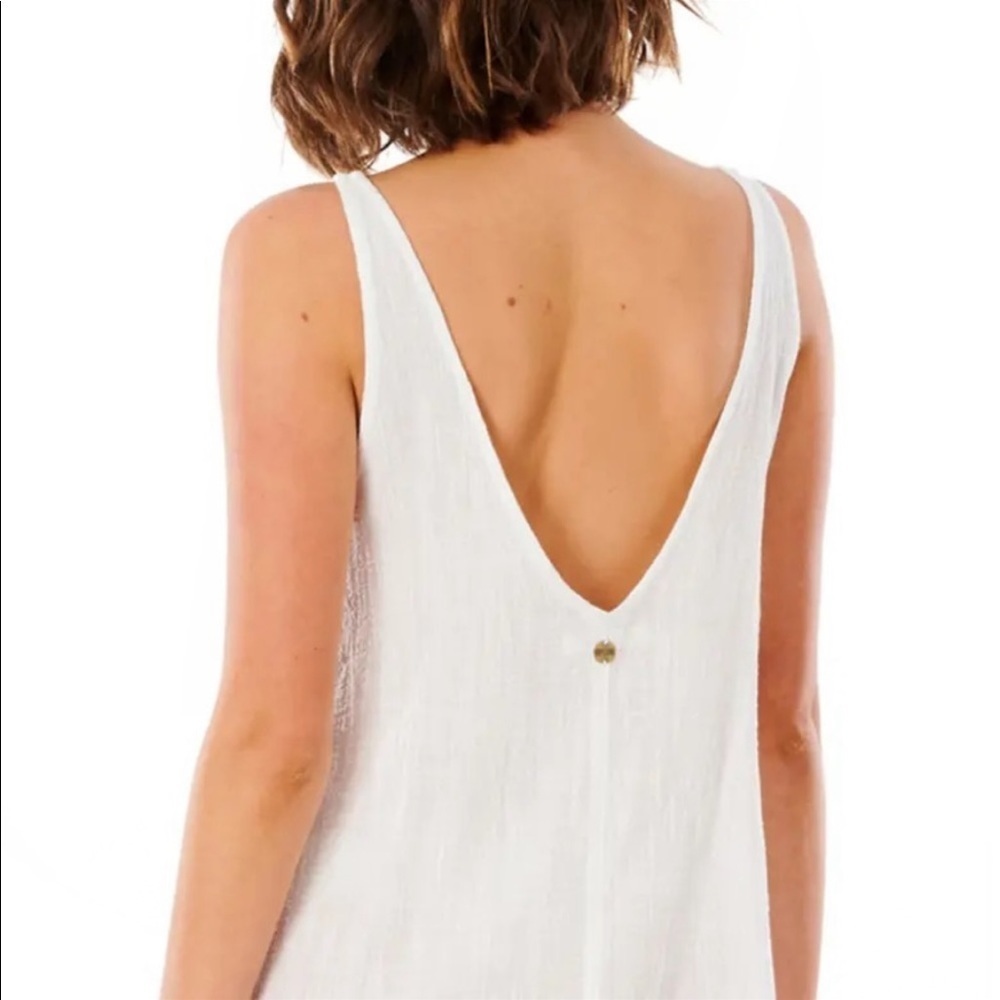 Rip Curl White Sleeveless Beach Tunic Coverup - Picture 10 of 13